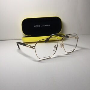 New Authentic Marc Jacobs Gold Aviator Glasses MARC 751